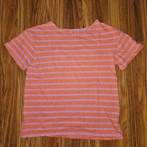 Old Navy Orange and Purple Striped Knit Top Womens Size Small